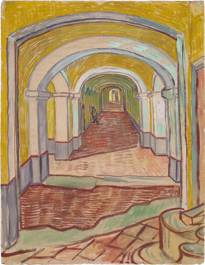 Korridor im Saint-Paul Krankenhaus von Vincent van Gogh